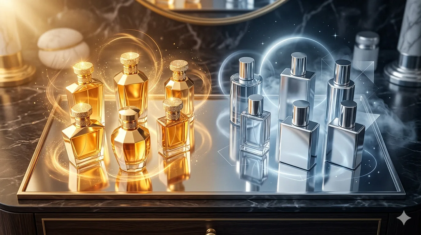 Post relacionado A psicologia por trás das cores dourada e prateada na sua prateleira de perfumes